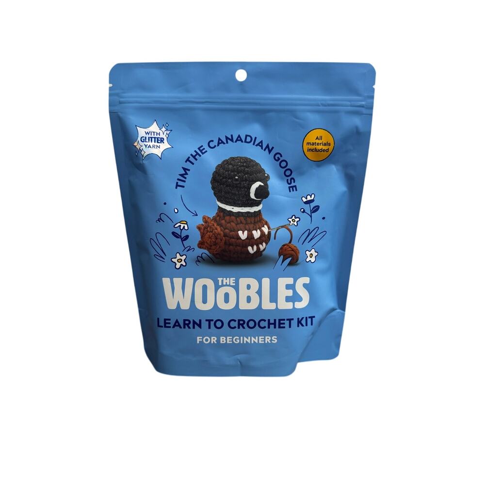 *HTF Mystery Kit* Woobles Tim the Canadian Goose Collectible Crochet Kit- Sealed